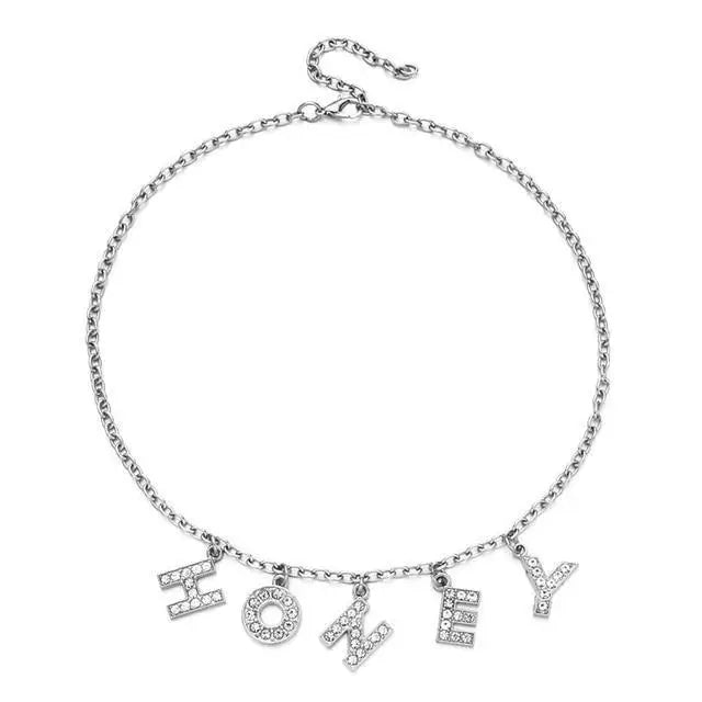 Dazzling Daddy Necklace with Sparkling Rhinestones - Cosparty