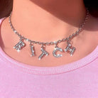 Dazzling Daddy Necklace with Sparkling Rhinestones - jewelry