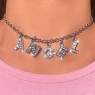 Dazzling Daddy Necklace with Sparkling Rhinestones - jewelry