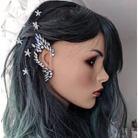 Diamond Rhinestone Elf Ear Clip-On Ear Cuff for Cosplay and Everyday Wear - Accessories