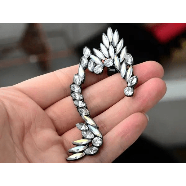 Diamond Rhinestone Elf Ear Clip - On Ear Cuff for Cosplay and Everyday Wear - Cosparty