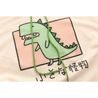 Dino - Green Japanese Inspired Hooded T-Shirt - Cosparty