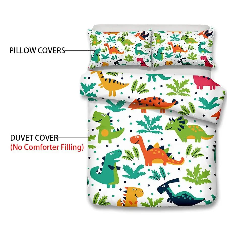 Dinosaur Bedding Set for a Prehistoric Themed Bedroom Transformation - bedding