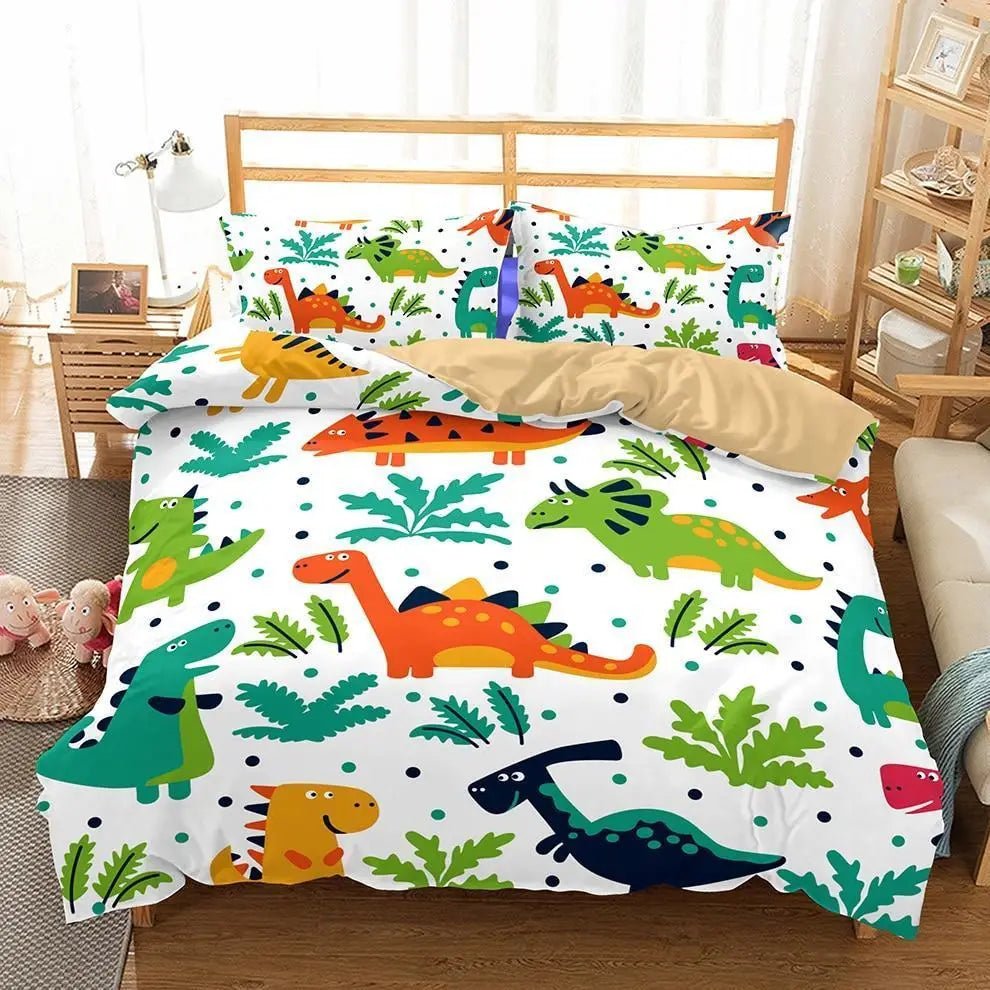 Dinosaur Bedding Set for a Prehistoric Themed Bedroom Transformation - Cosparty
