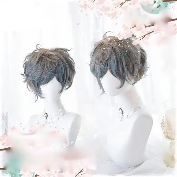Dirty Blond Short Hair Lolita Wig with Androgynous Flair - Cosparty