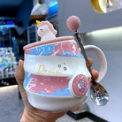 Dream Unicorn Mug & Spoon - blue and pink, ceramic, cup, cups, mugs Cosparty