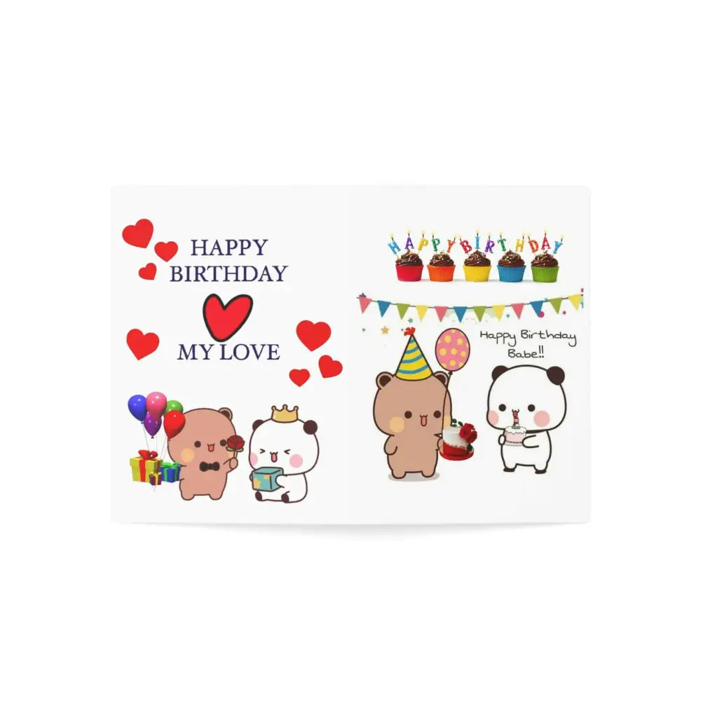 Dudu & Bubu Birthday Card for Fun and Cute Celebrations - Paper products