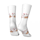 Dudu & Bubu Cozy Socks for Fun and Warm Feet - White / One Size