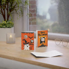 Dudu & Bubu Halloween Card for Spooky Celebrations - 3.5’’ x 4.9’’ (Vertical) / Coated (one side) / 1 pc