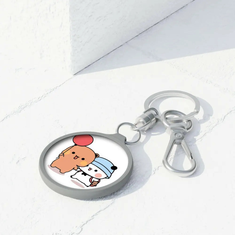 Dudu & Bubu Keyring Tag for Adorable Accessory Style - One size / Grey - Accessories