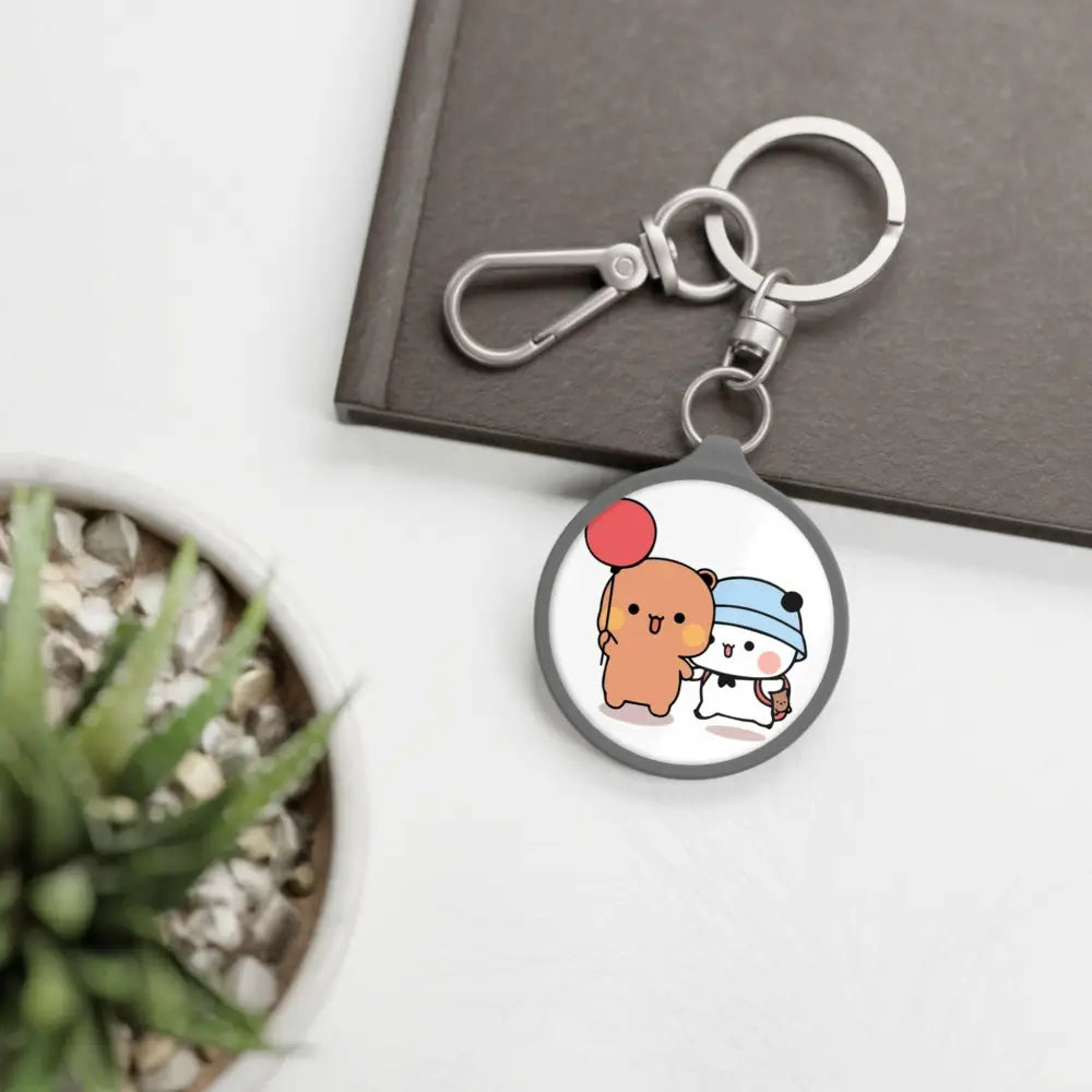 Dudu & Bubu Keyring Tag for Adorable Accessory Style - One size / Grey - Accessories