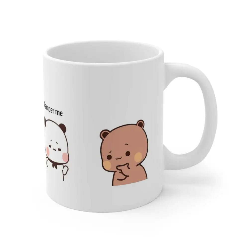 Dudu & Bubu Pamper Me Durable Ceramic Mug for Cozy Beverages - Cosparty