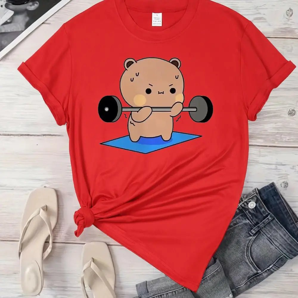 Dudu & Bubu Women's Gym T-Shirt for Comfortable Workouts - Cosparty