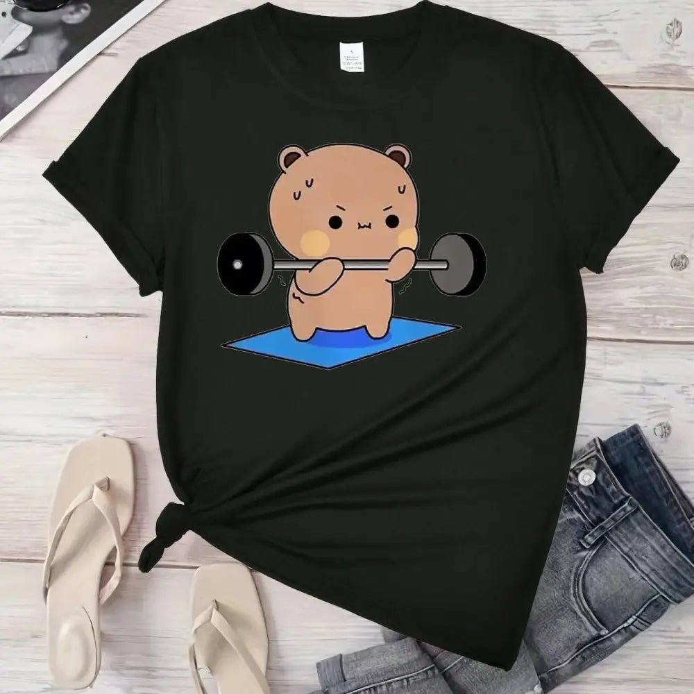 Dudu & Bubu Women's Gym T-Shirt for Comfortable Workouts - Cosparty