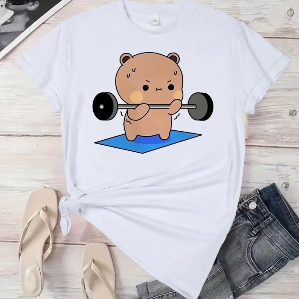 Dudu & Bubu Women's Gym T-Shirt for Comfortable Workouts - Cosparty