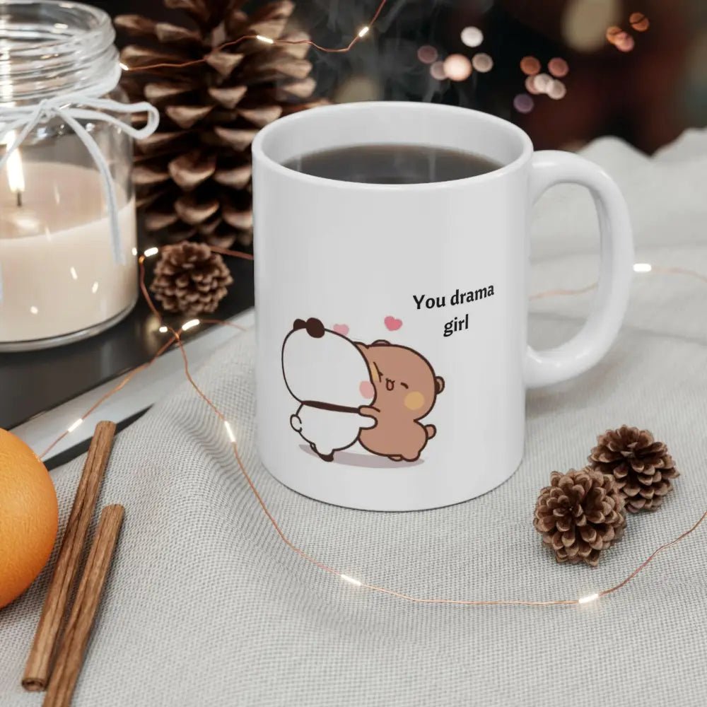 Dudu & Bubu You Drama Girl Mug for a Sassy Sip - Cosparty