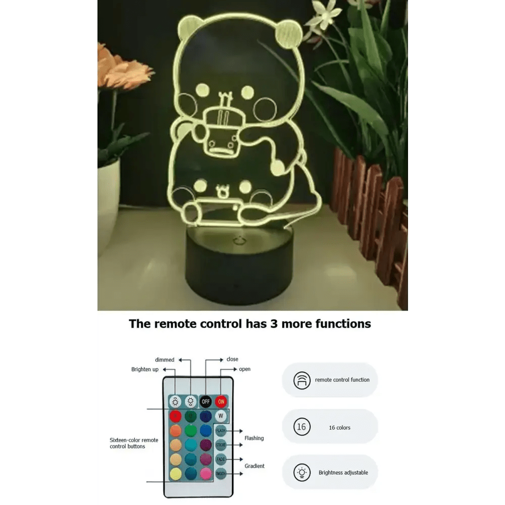 Dudu Night Light with 16 Colour Options for a Playful Glow - Cosparty