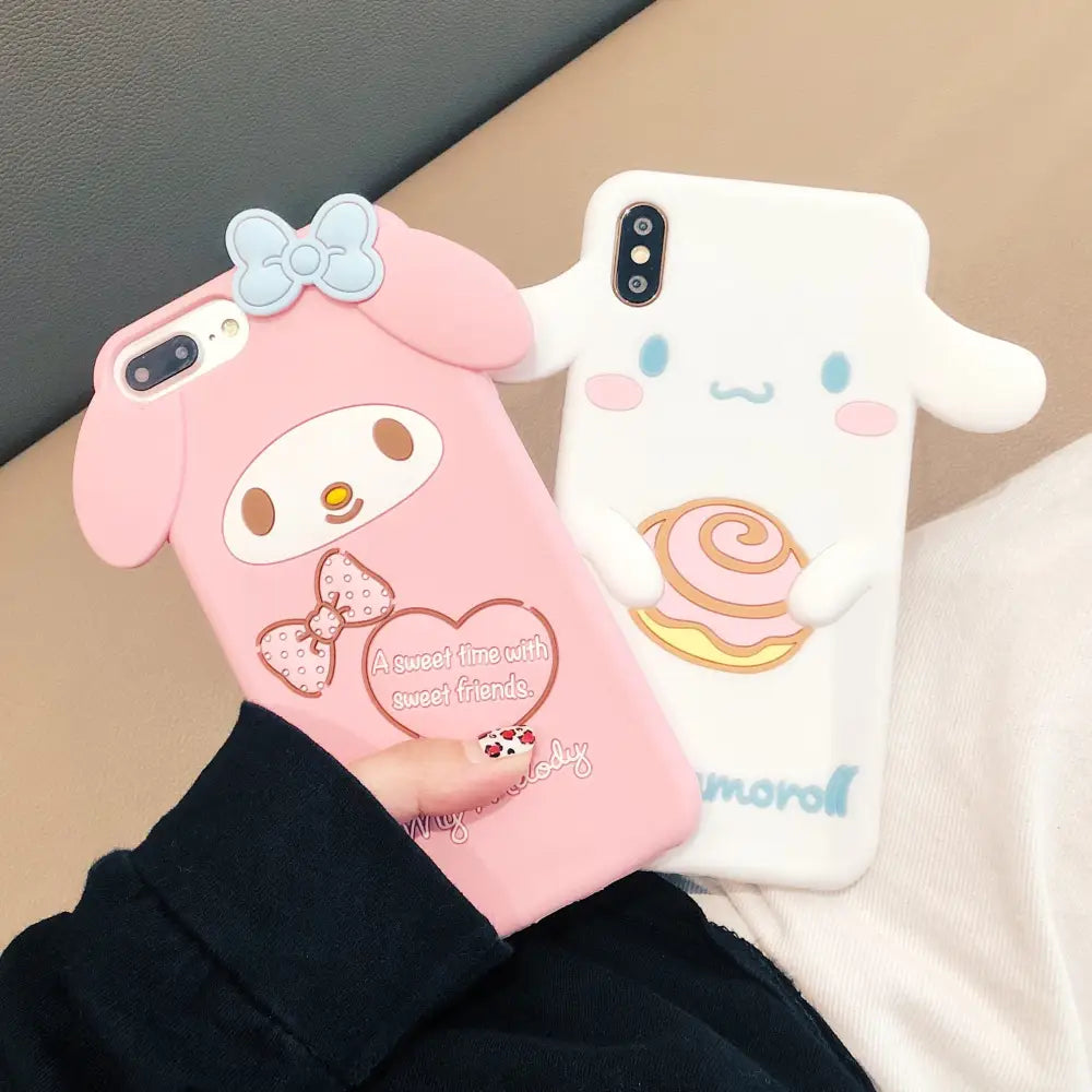 Durable 3D Rubber iPhone Cases Featuring Sanrio Characters - phone case