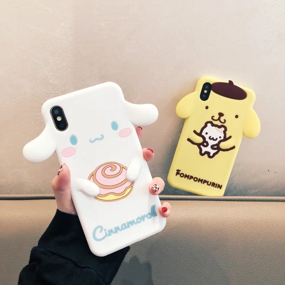 Durable 3D Rubber iPhone Cases Featuring Sanrio Characters - phone case