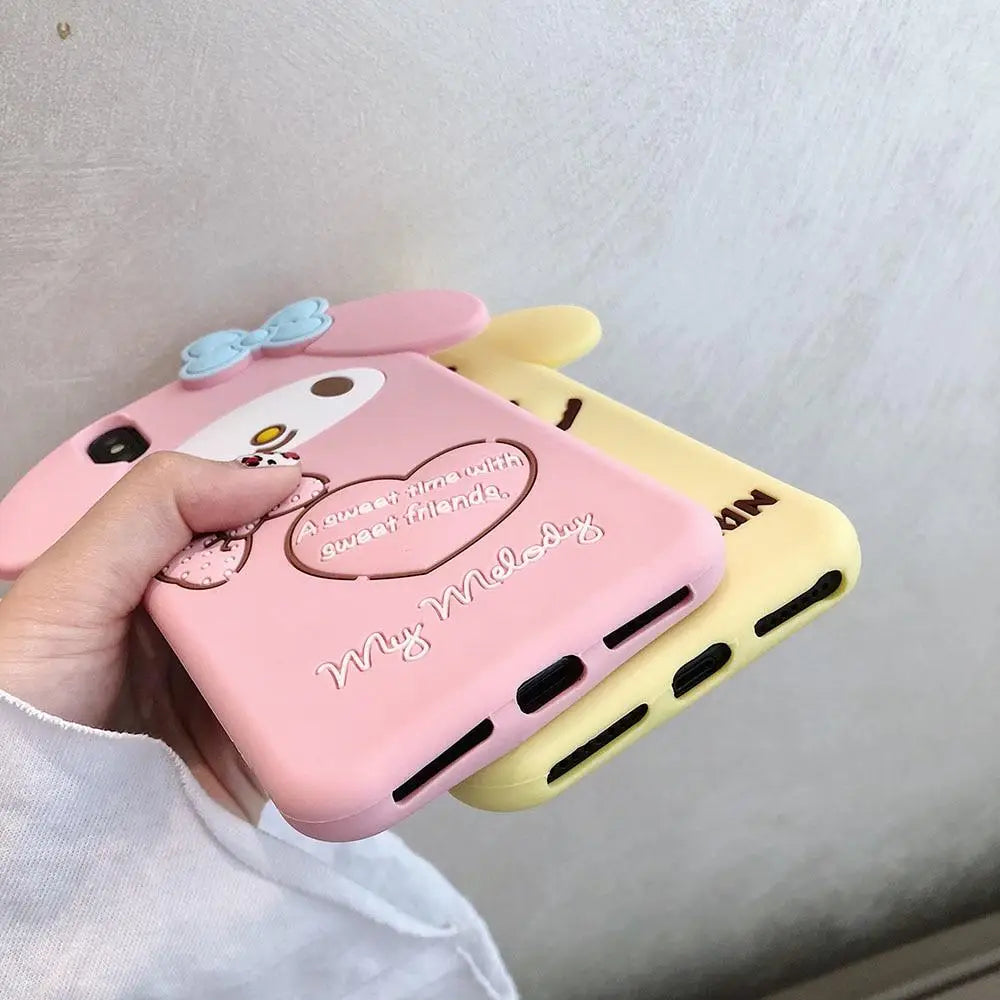 Durable 3D Rubber iPhone Cases Featuring Sanrio Characters - phone case