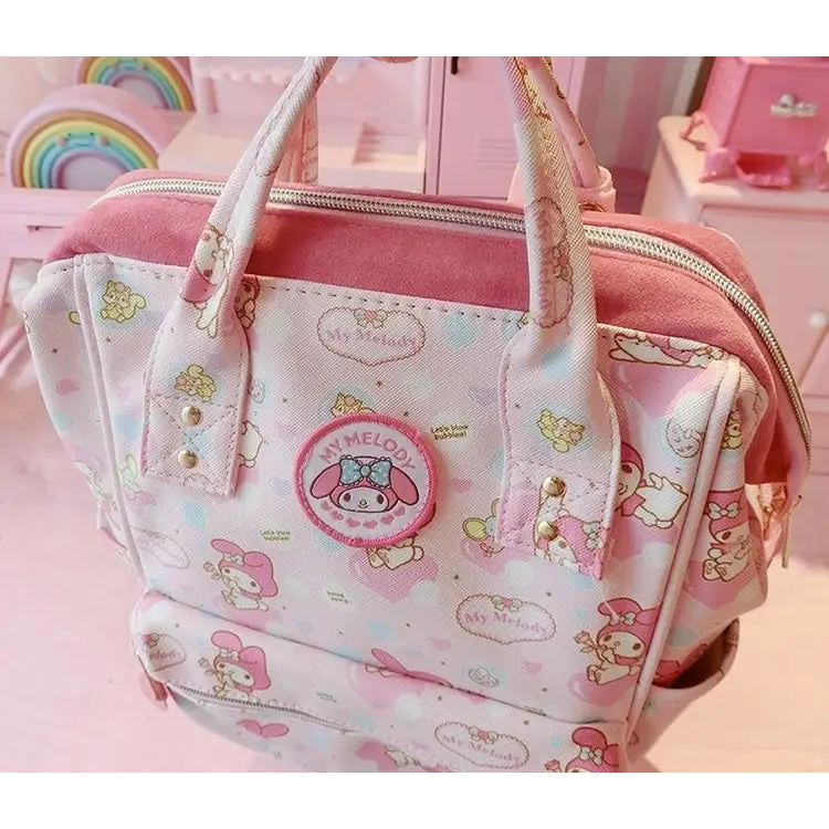 Durable Pink Bunny Backpack for Kawaii Collection Products Melody-Rucksack - backpack