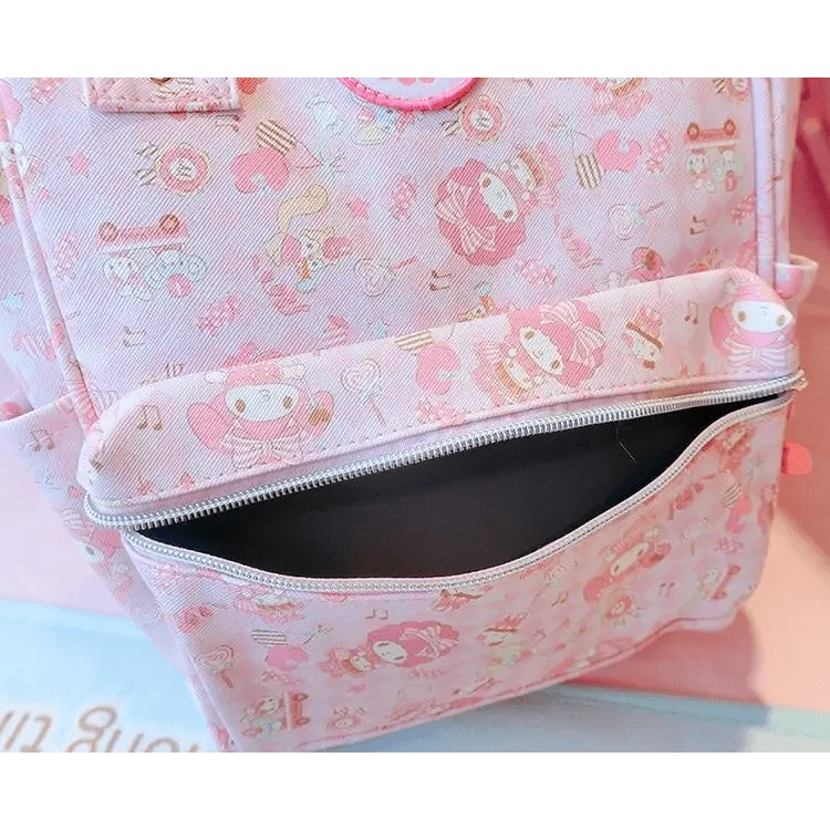 Durable Pink Bunny Backpack for Kawaii Collection Products Melody - Rucksack - Cosparty