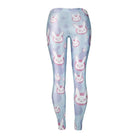 D.va Overwatch Leggings with Play To Win Bunny Print in Pastel Blue - Cosparty