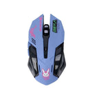 D.Va Pink Blue Ergonomic Gaming Computer Mouse Org InStock for Gamers - Cosparty