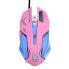 D.Va Pink Blue Ergonomic Gaming Computer Mouse Org InStock for Gamers - Cosparty