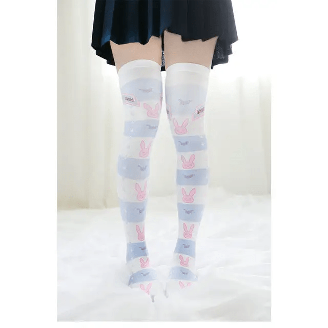 D.Va Thigh High Stockings for Overwatch Fans and Kawaii Gamers - Cosparty