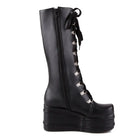 Edgy Punk Rock Knee High Boots for a Comfortable Fit Feet - Shoes