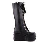 Edgy Punk Rock Knee High Boots for a Comfortable Fit Feet - Cosparty