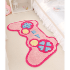 eGirl Gaming Area Rug with Gameboy Design in Pastel Colors - Cosparty