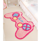 eGirl Gaming Area Rug with Gameboy Design in Pastel Colors - Controller - floor mat