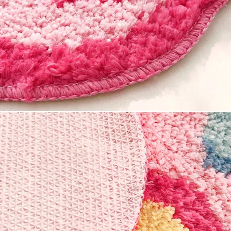 eGirl Gaming Area Rug with Gameboy Design in Pastel Colors - Cosparty