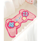 eGirl Gaming Area Rug with Gameboy Design in Pastel Colors - floor mat