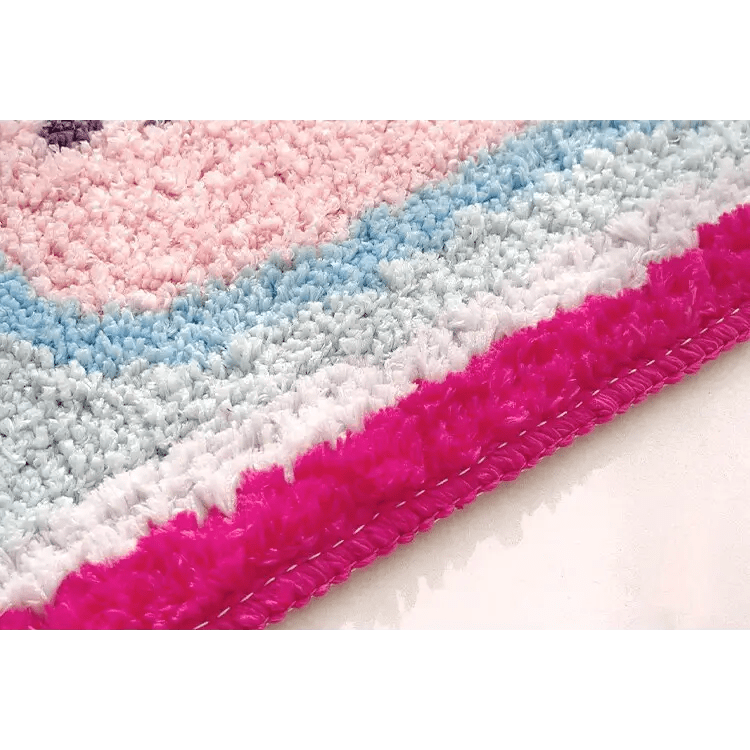 eGirl Gaming Area Rug with Gameboy Design in Pastel Colors - Cosparty