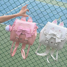 Elegant Durable Material Backpack with Cute Ruffles and Cat Ears - backpack