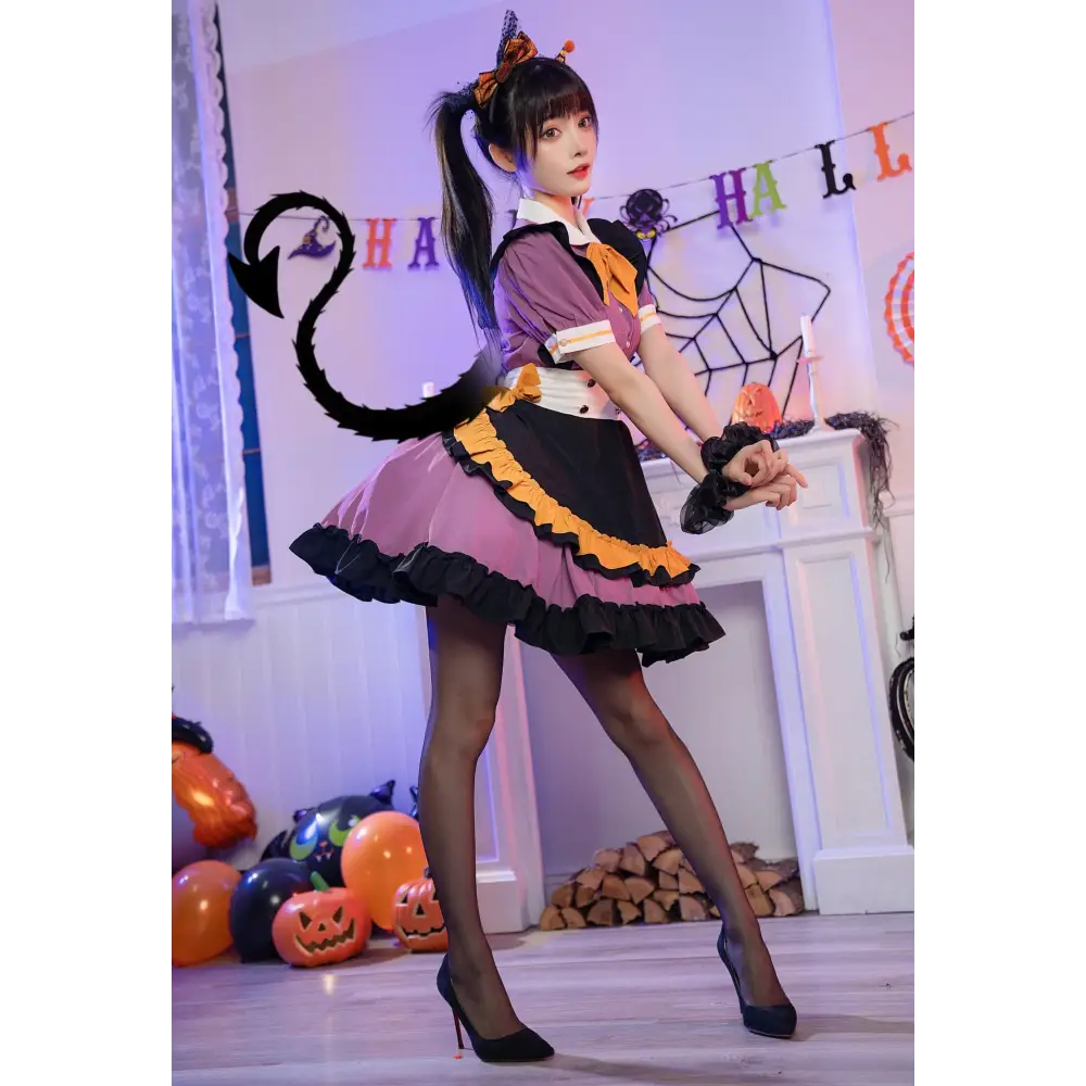 Elegant Halloween Themed Pastel Goth Lolita Dress for Kawaii Babes - Dresses