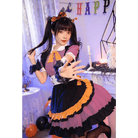 Elegant Halloween Themed Pastel Goth Lolita Dress for Kawaii Babes - Cosparty