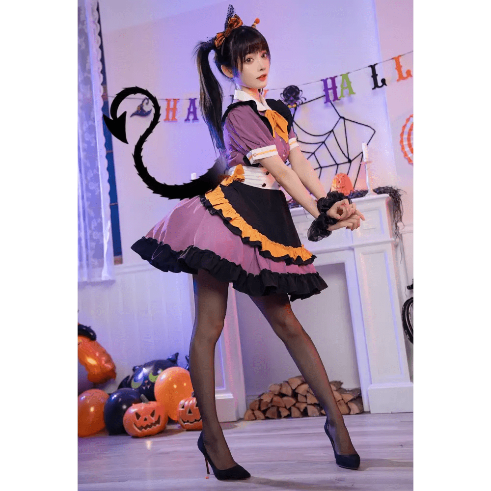 Elegant Halloween Themed Pastel Goth Lolita Dress for Kawaii Babes - Cosparty