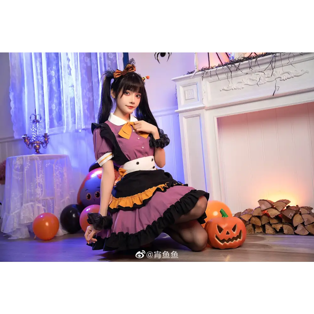 Elegant Halloween Themed Pastel Goth Lolita Dress for Kawaii Babes - Dresses