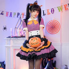 Elegant Halloween Themed Pastel Goth Lolita Dress for Kawaii Babes - Dresses