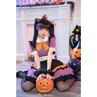 Elegant Halloween Themed Pastel Goth Lolita Dress for Kawaii Babes - Dresses