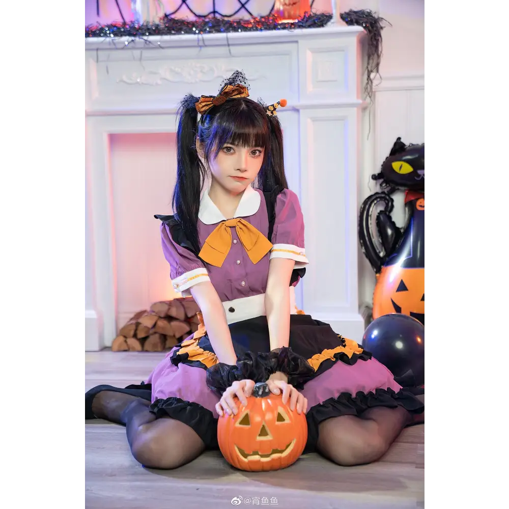 Elegant Halloween Themed Pastel Goth Lolita Dress for Kawaii Babes - Dresses