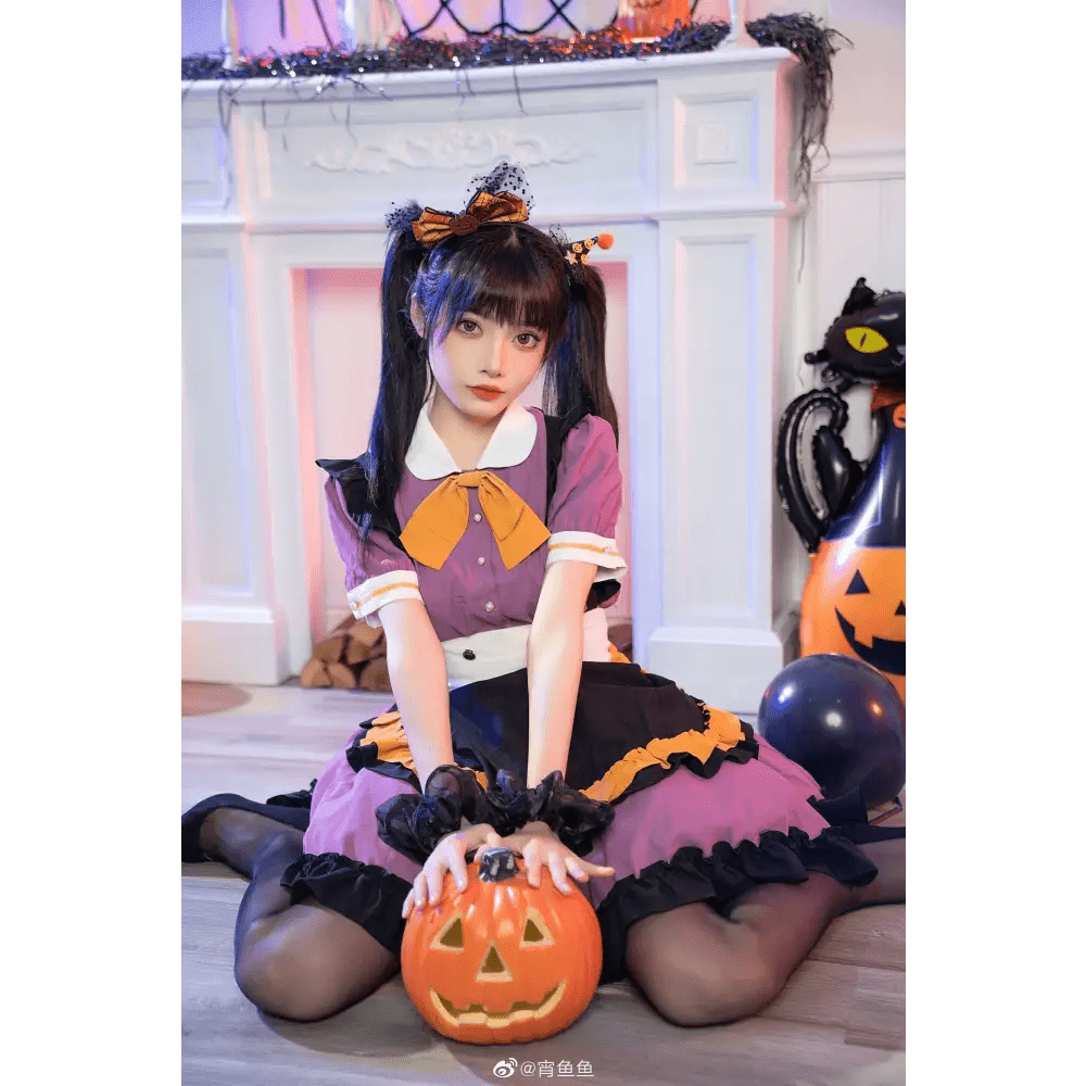 Elegant Halloween Themed Pastel Goth Lolita Dress for Kawaii Babes - Cosparty