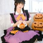 Elegant Halloween Themed Pastel Goth Lolita Dress for Kawaii Babes - Cosparty