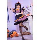 Elegant Halloween Themed Pastel Goth Lolita Dress for Kawaii Babes - Cosparty
