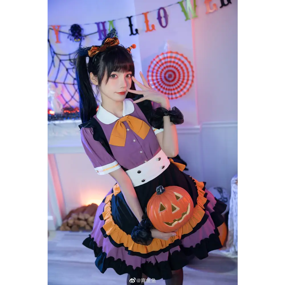 Elegant Halloween Themed Pastel Goth Lolita Dress for Kawaii Babes - Dresses