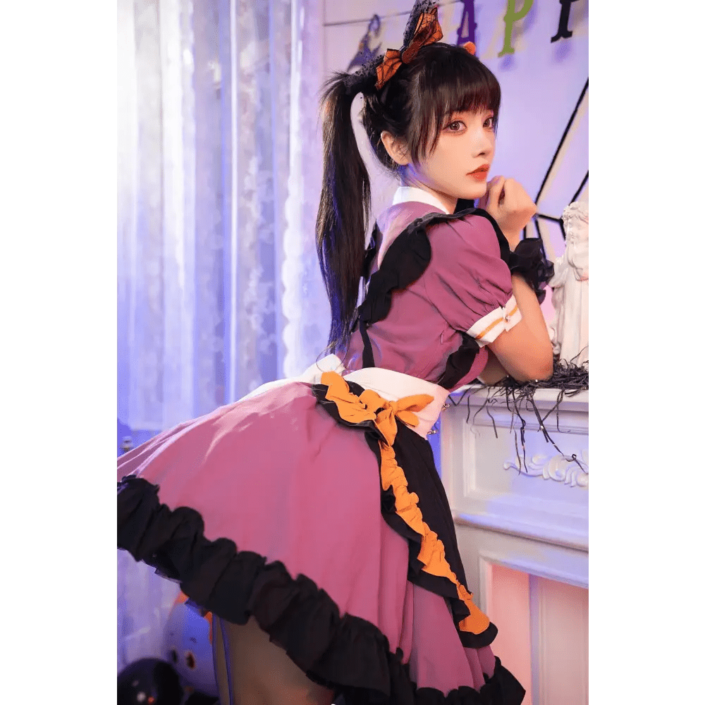 Elegant Halloween Themed Pastel Goth Lolita Dress for Kawaii Babes - Cosparty